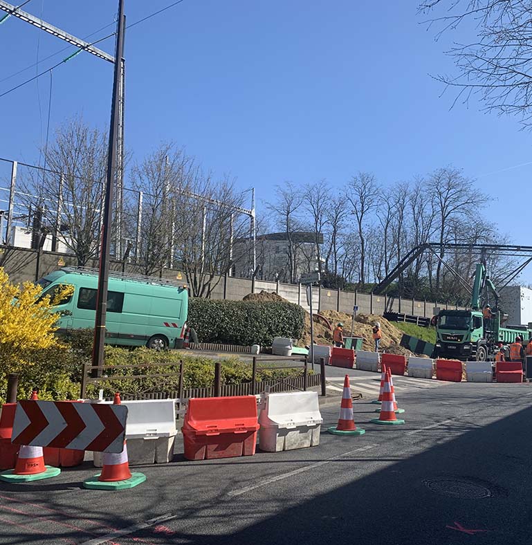 Chantier Électricité Les Ulis.